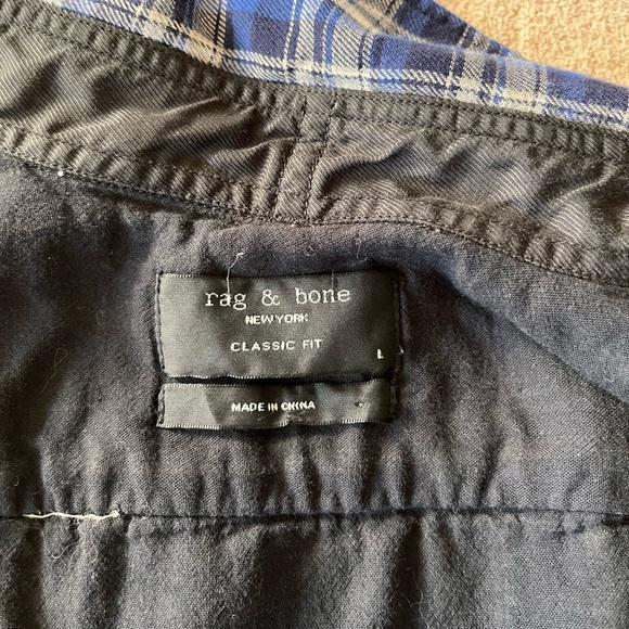 Rag & Bone Unisex Flannel Beach Shirt Shacket L - Picture 12 of 14